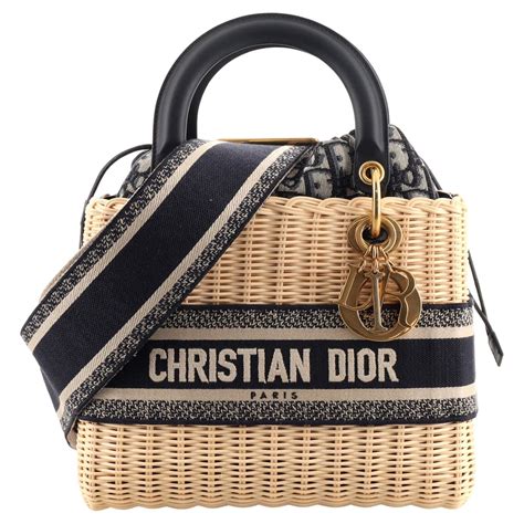 dior oblique bag strap|christian Dior wicker bag.